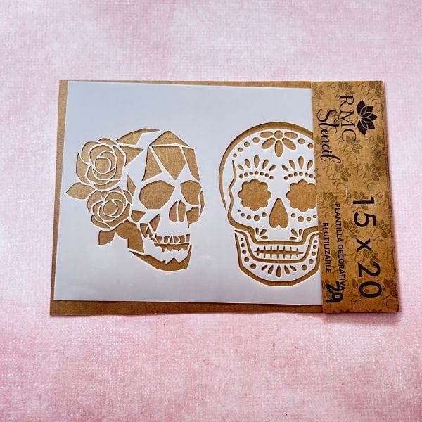 Stencil 15X20 ANT29 Trama doble Calavera