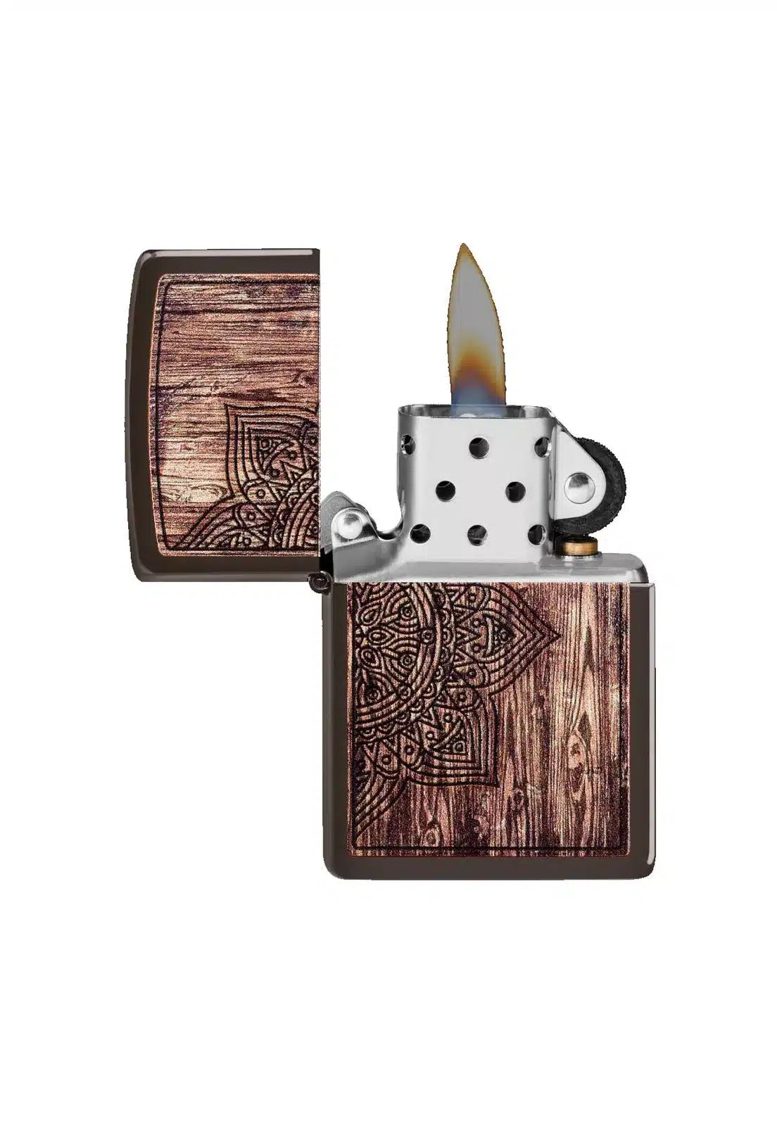 Encendedor Zippo Wood Mandala Desing Cafe ZP49184