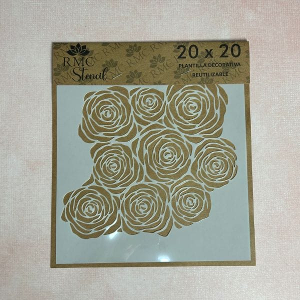 Stencil 20X20 Trama Rosas TG6924