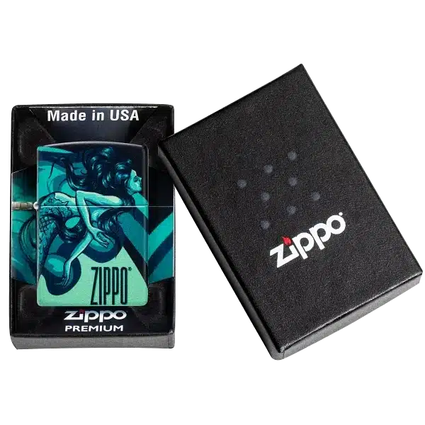 Encendedor Zippo Mermaid Zippo Design Turquesa ZP48605