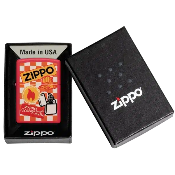 Encendedor Zippo Retro Zippo Design Rojo ZP48998