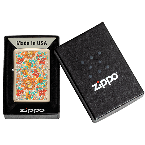 Encendedor Zippo Vintage Floral Design Rosa ZP49770