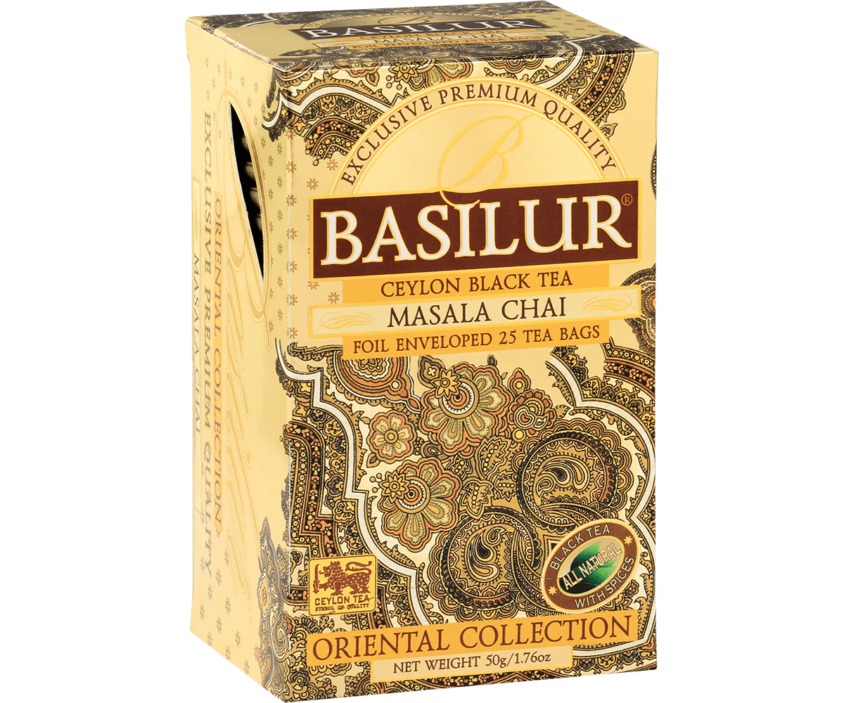 Te Basilur Negro Masala Chai 25 bolsas
