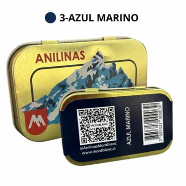 Anilina caja dorada AZUL MARINO