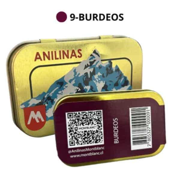 Anilina caja dorada BURDEOS