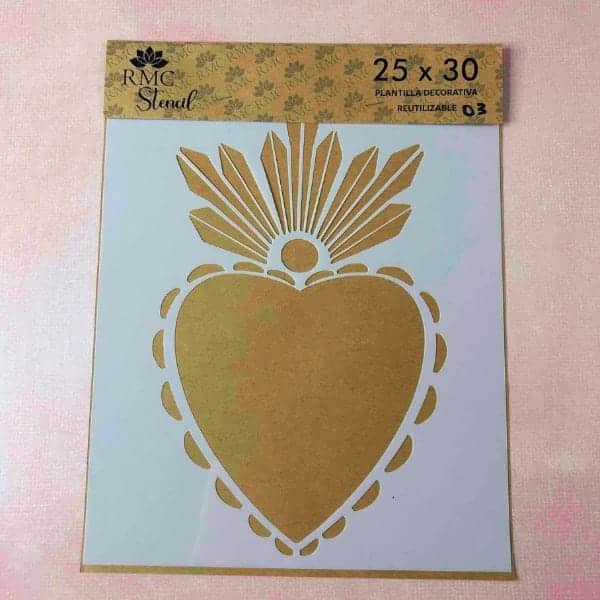 Stencil 25X30 Corazon CO03