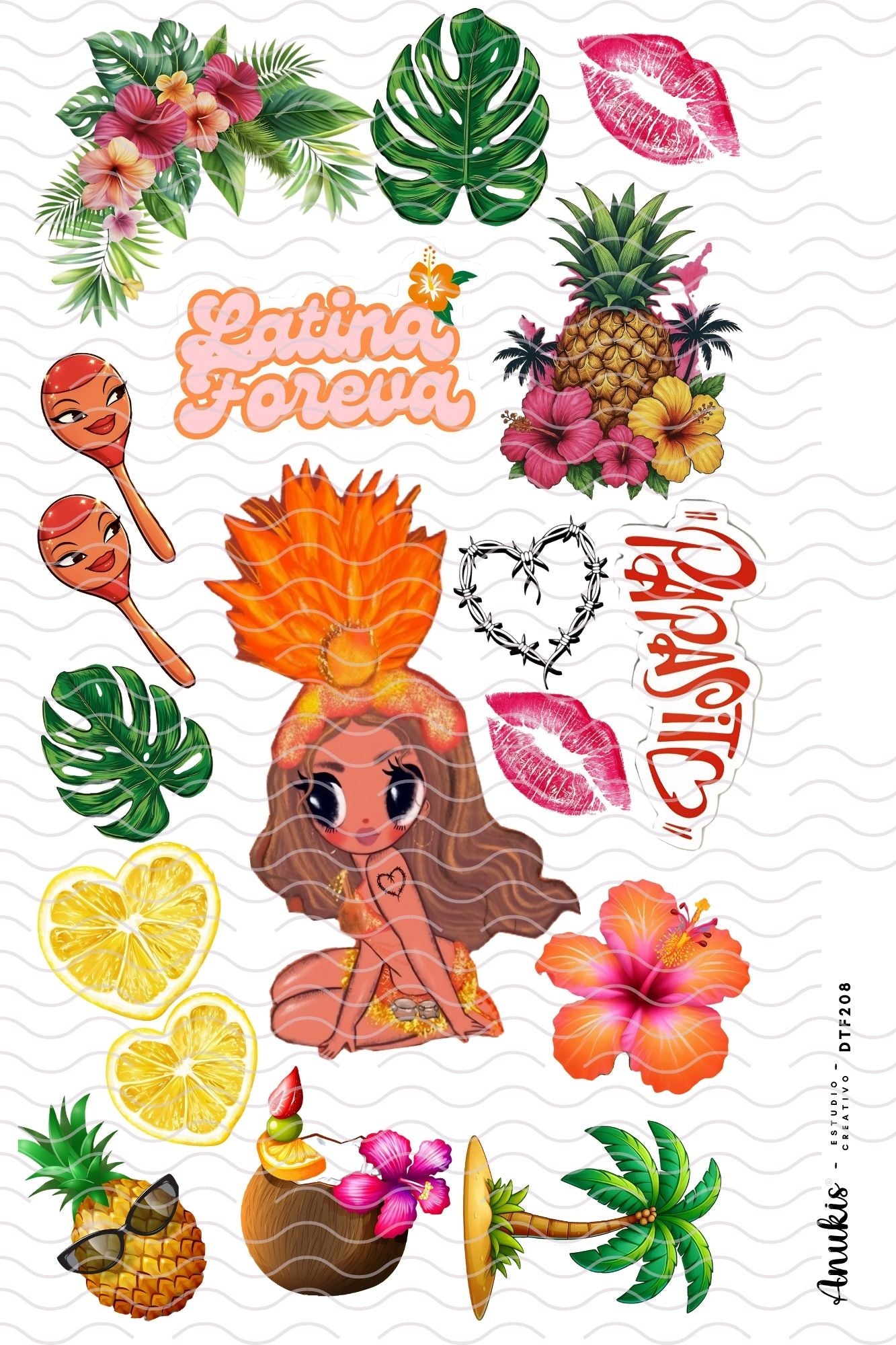Lamina 20x30 cm DTF Textil DTF208