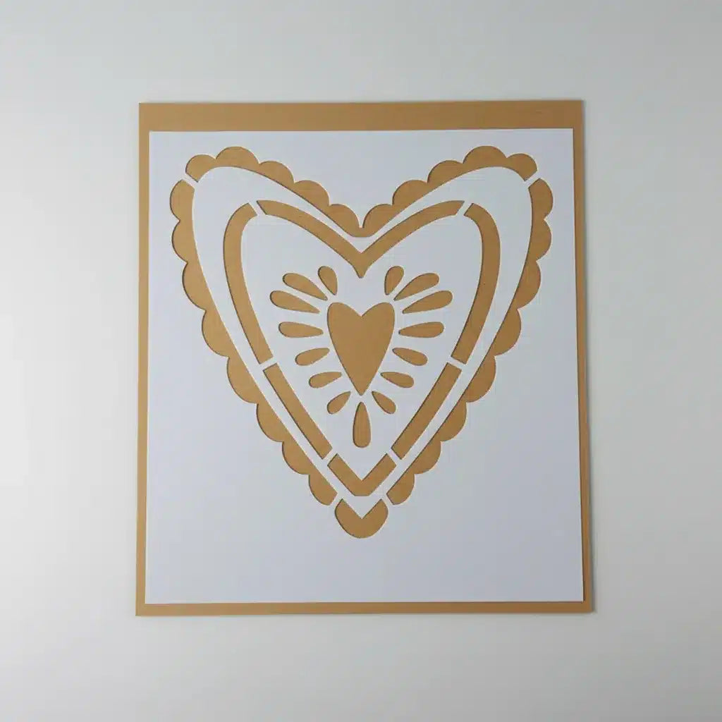 Stencil 25X30 Corazon CO08