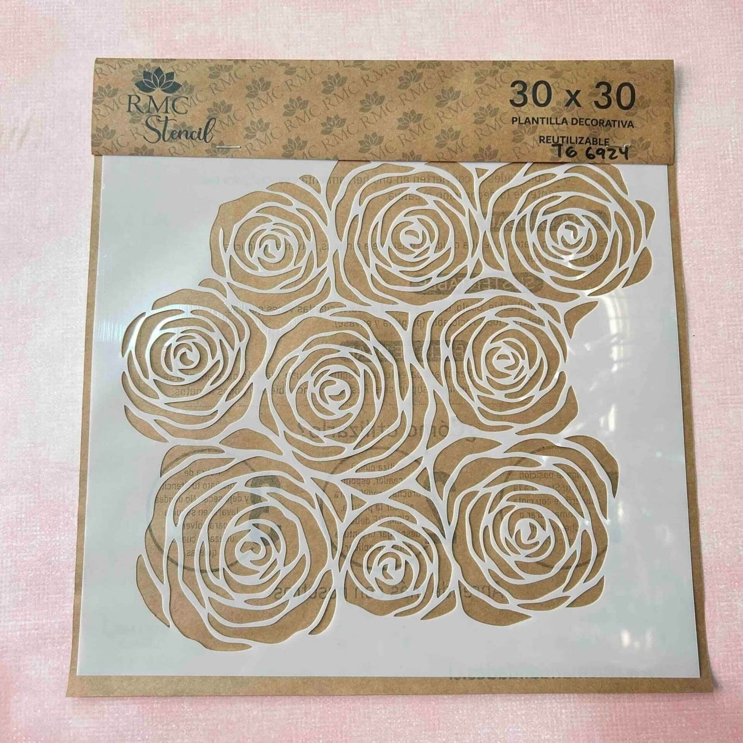 Stencil 30x30 Trama Rosas TG6924