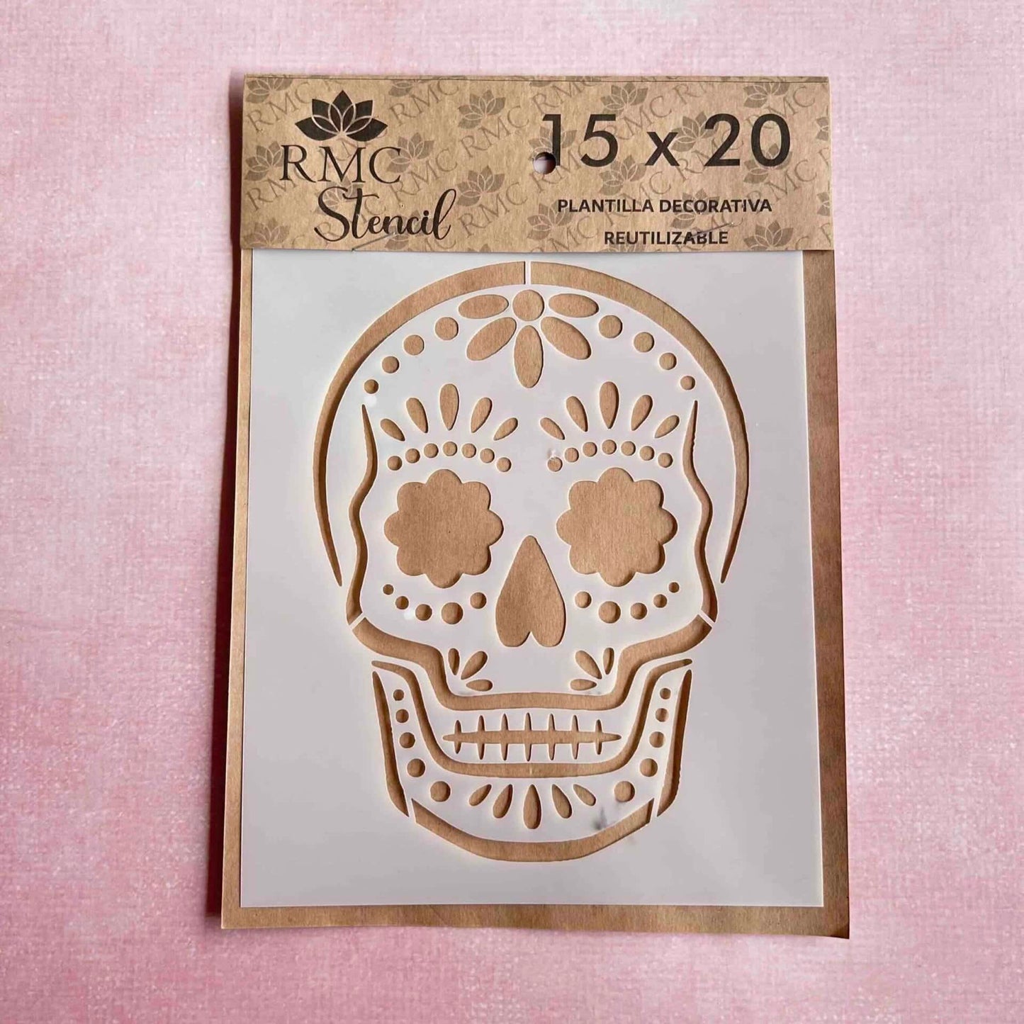 Stencil 15X20 AND01 Calavera