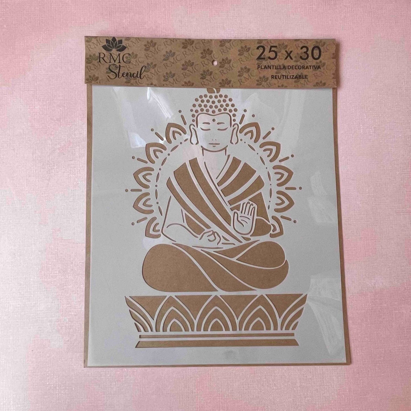 Stencil 25X30 Buda Deco01