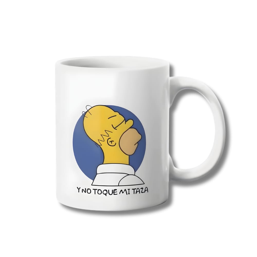 No Toques Mi Taza Homero Simpson Tazon 325ml