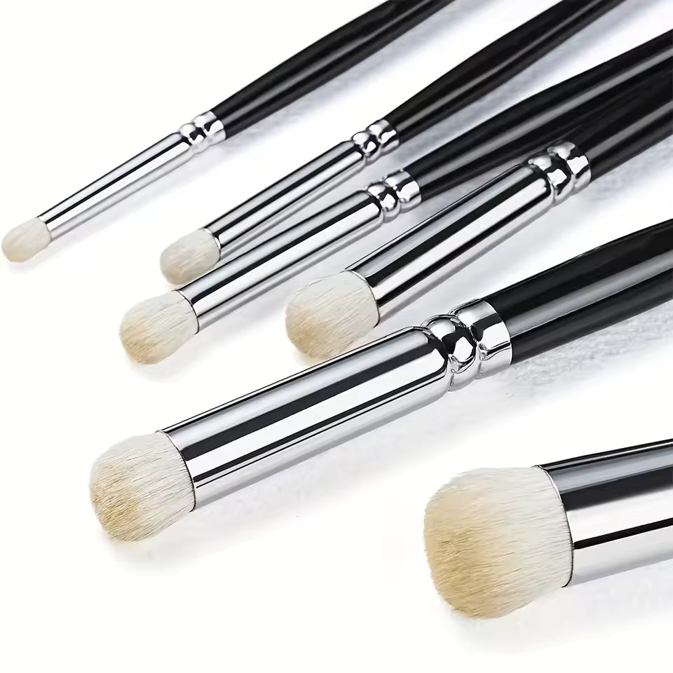 Pinceles Ponceadores Set 6 Unid. con estuche