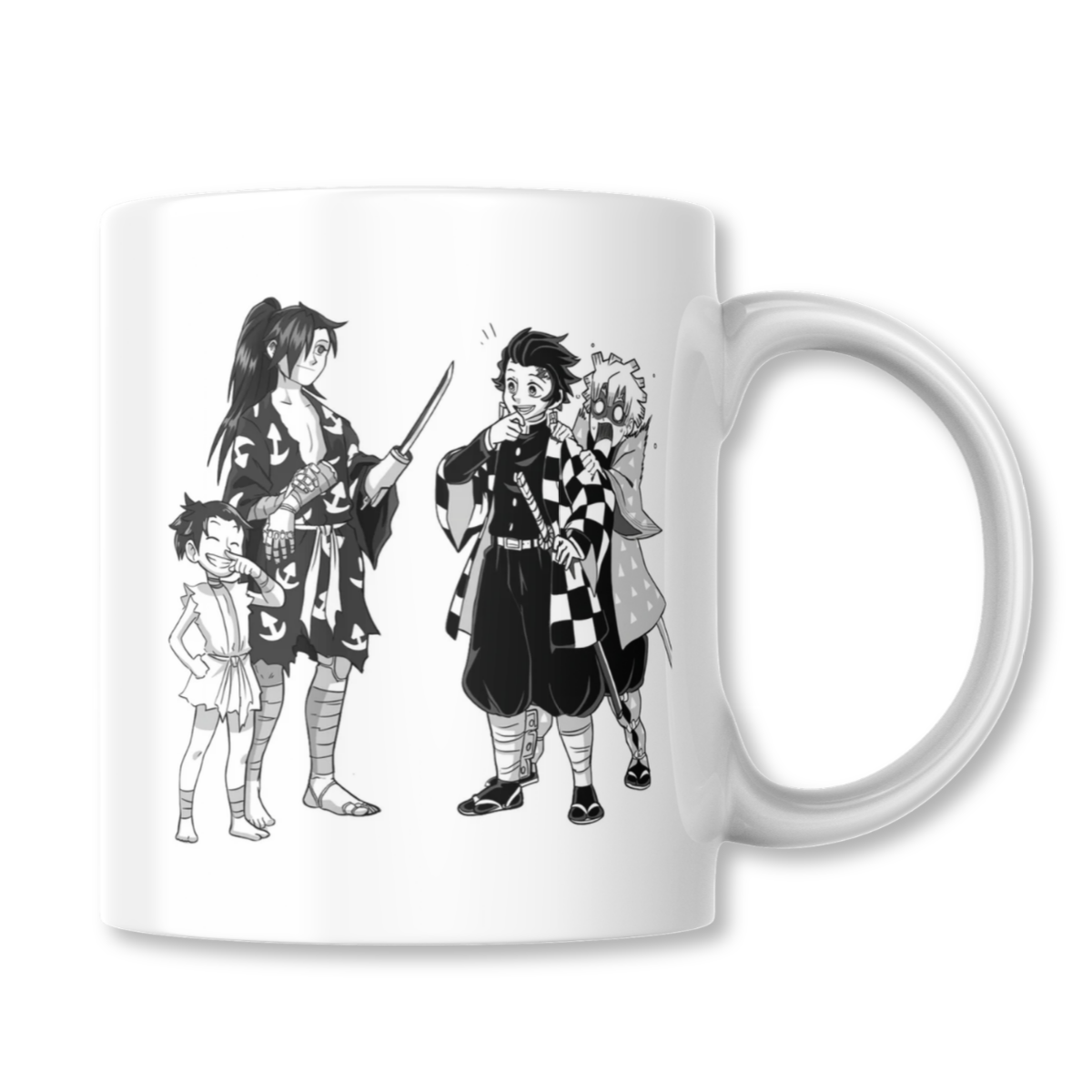 Dororo Hyakkimaru Tanjiro Zenitsu Demon Slayer Taza 325ml