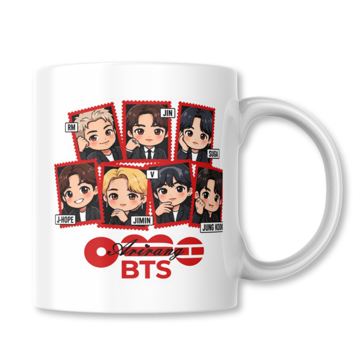 BTS Chibi Arirang K-Pop Taza 325ml