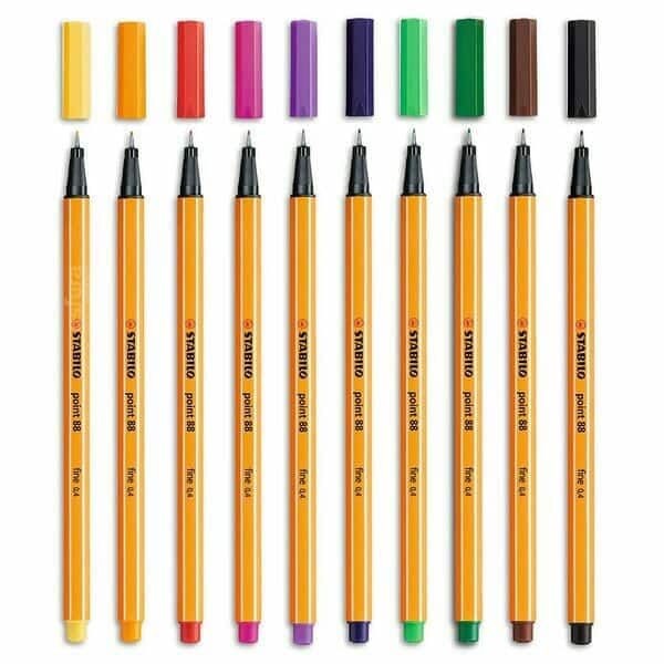 Punta Fina Stabilo Point 88 de 10 pcs