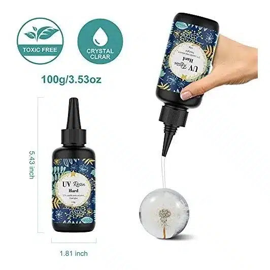 Resina Epóxica Cristal UV 100 ml