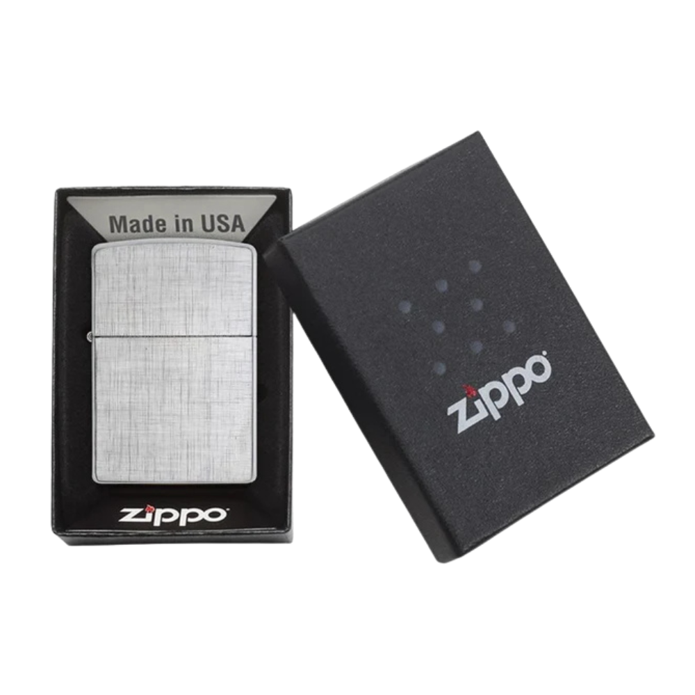 Encendedor Zippo Classic Linen Weave Plateado ZP28181