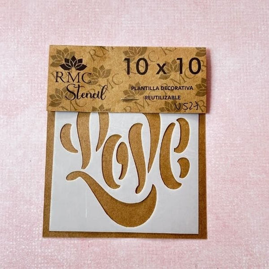 Stencil 10x10 Surtido V527 Love