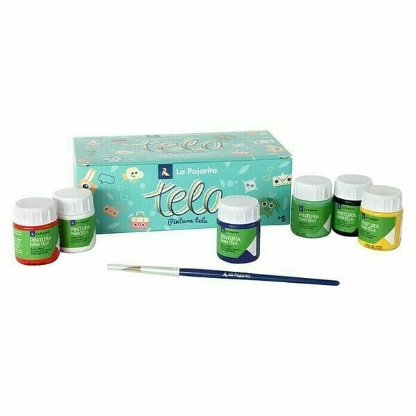 Pack Pintura Tela 6 colores La Pajarita