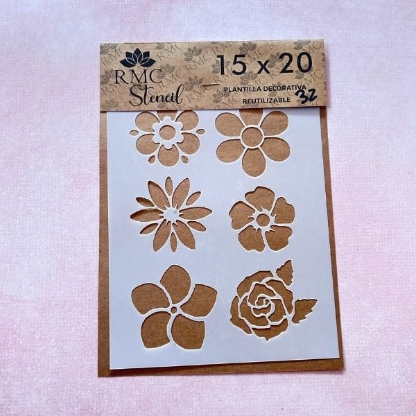 Stencil 15X20 ANT32 Trama Flores
