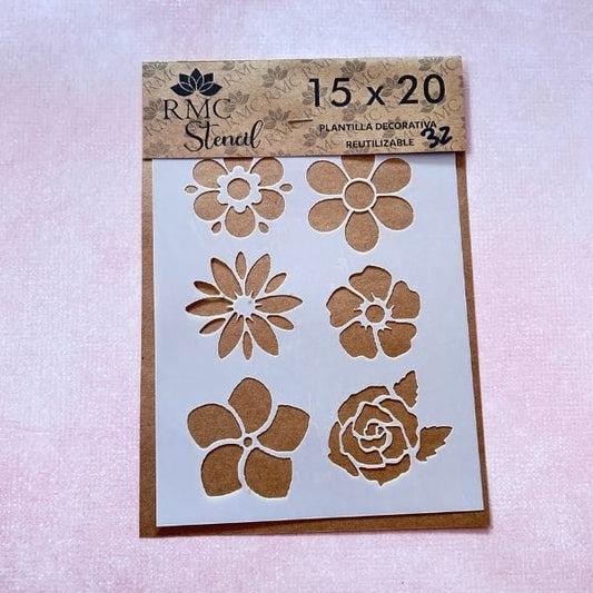 Stencil 15X20 ANT32 Trama Flores