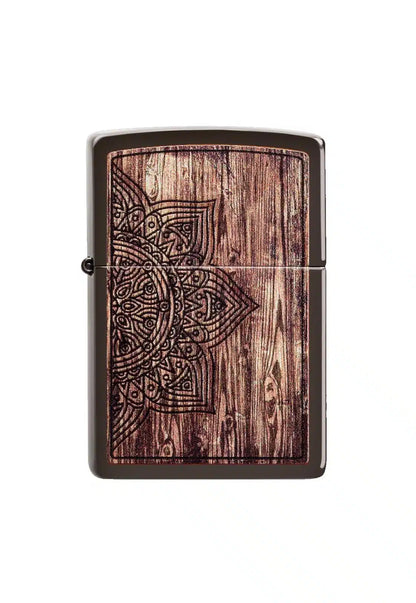 Encendedor Zippo Wood Mandala Desing Cafe ZP49184