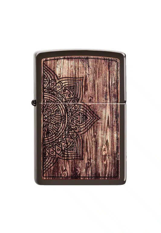 Encendedor Zippo Wood Mandala Desing Cafe ZP49184