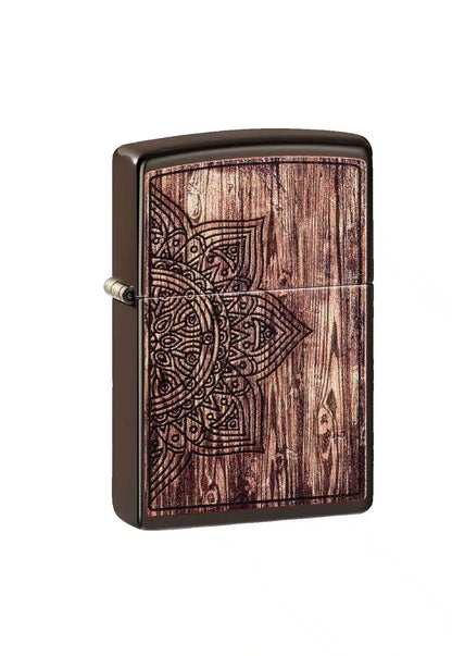 Encendedor Zippo Wood Mandala Desing Cafe ZP49184