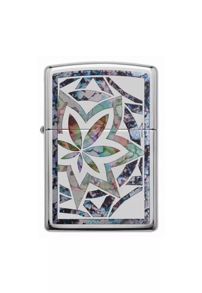 Encendedor Zippo Fusion Leaf Desing Plateado ZP29727