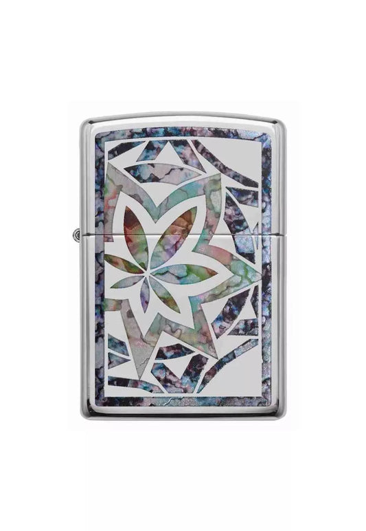 Encendedor Zippo Fusion Leaf Desing Plateado ZP29727