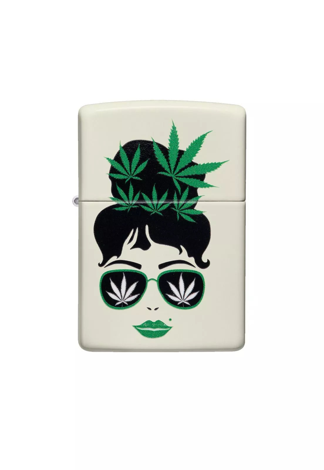 Encendedor Zippo Cannab1s Girl Glow Design Blanco ZP49837