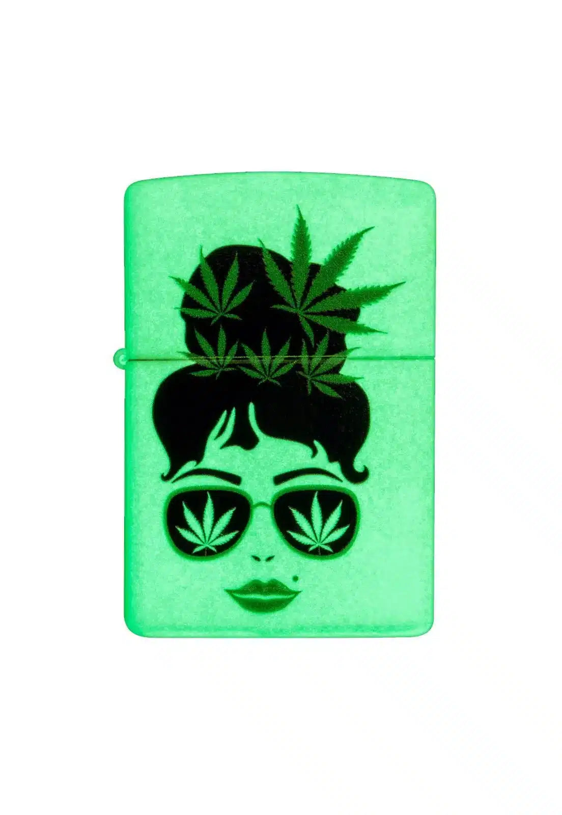 Encendedor Zippo Cannab1s Girl Glow Design Blanco ZP49837