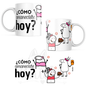 Taza Cerámica 320 cc Flork ¿Como amaneciste hoy?