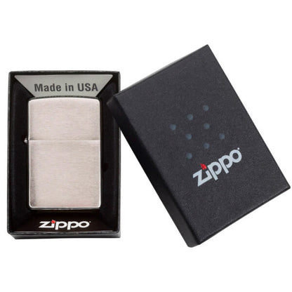 Encendedor Zippo Classic Brushed Chrome Plateado ZP200.