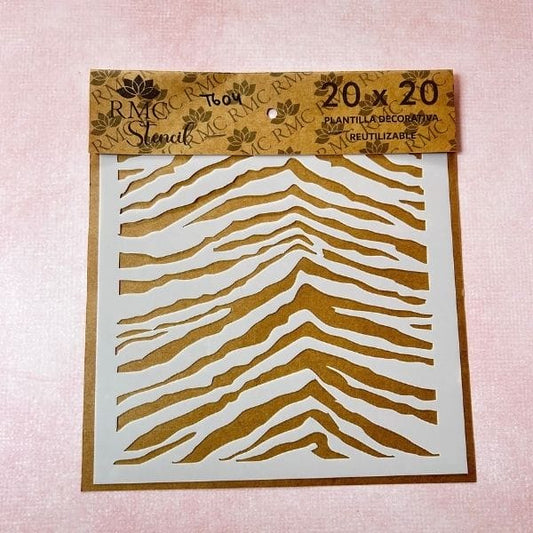 Stencil 20X20  TG04 Trama Tigre