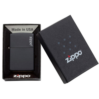 Encendedor Zippo Classic Black Matte Logo ZP218ZL..