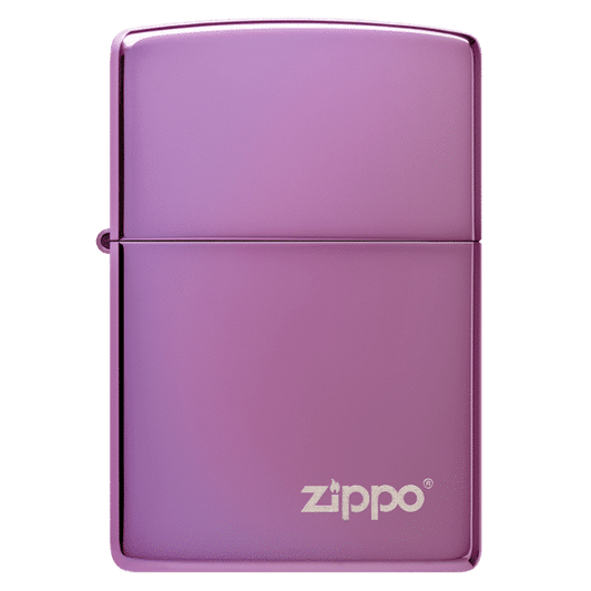 Encendedor Zippo Classic Abyss Purple Logo Morado Zp24747zl