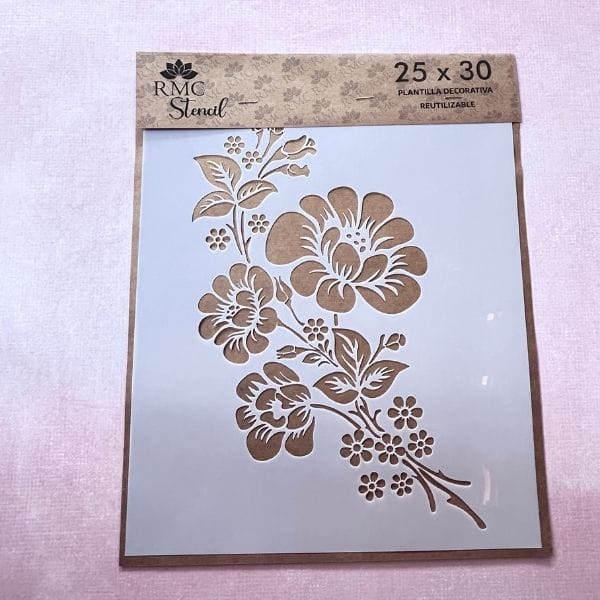 Stencil 25X30  ANK09 - Floral