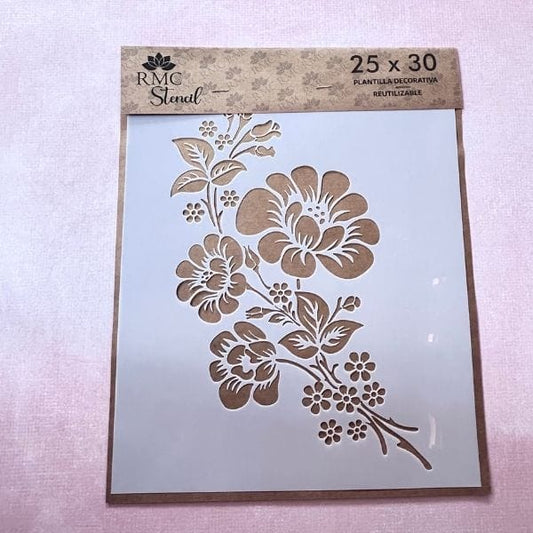 Stencil 25X30  ANK09 - Floral