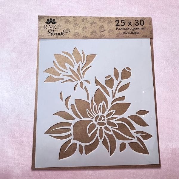 Stencil 25X30  ANK03 - Floral