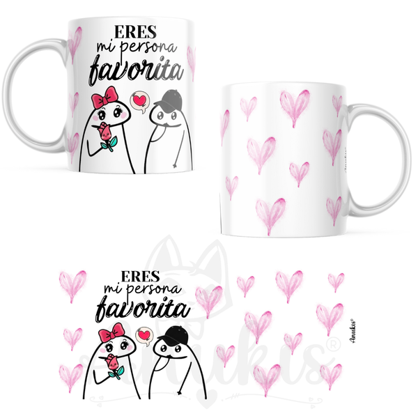 Taza Cerámica 320 cc Flork "Eres mi persona favorita"
