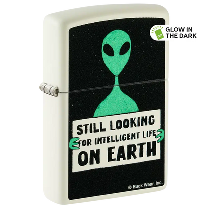 Encendedor Zippo Buck Wear Alien Design Blanco ZP46092