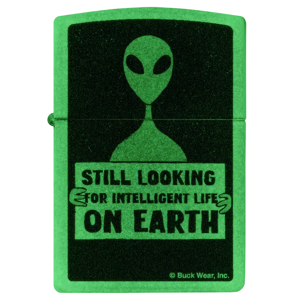 Encendedor Zippo Buck Wear Alien Design Blanco ZP46092