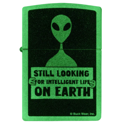 Encendedor Zippo Buck Wear Alien Design Blanco ZP46092