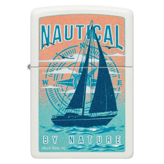 Encendedor Zippo Buck Wear Nautical Design Blanco ZP46150