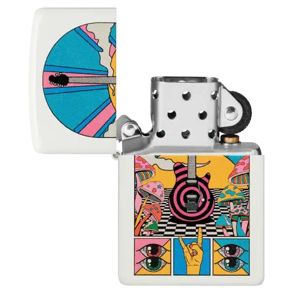 Encendedor Zippo Retro Music Design Blanco ZP46167