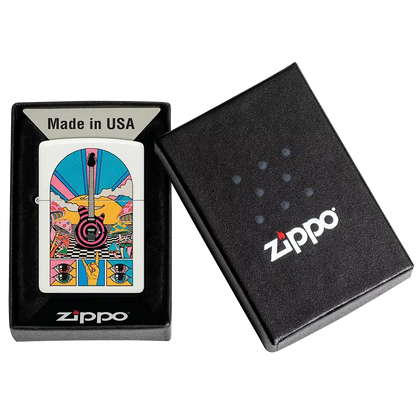 Encendedor Zippo Retro Music Design Blanco ZP46167