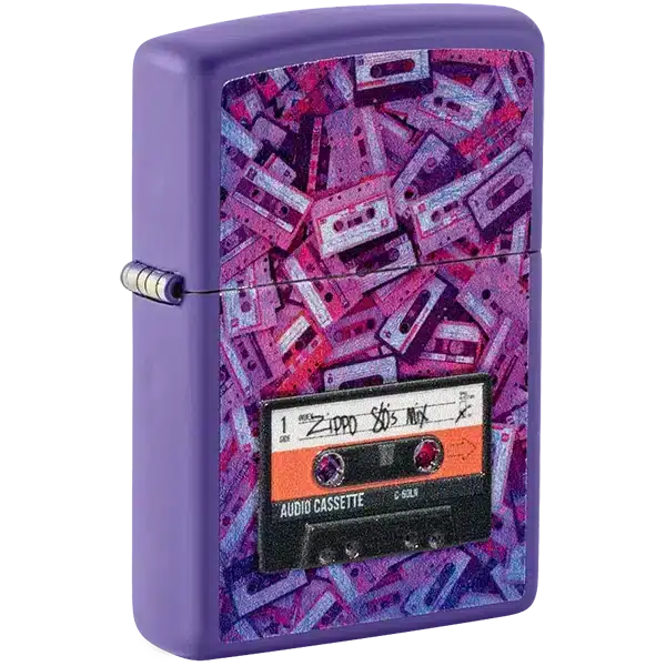Encendedor Zippo 80s Cassette Tape Morado ZP48521