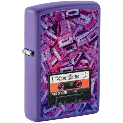 Encendedor Zippo 80s Cassette Tape Morado ZP48521